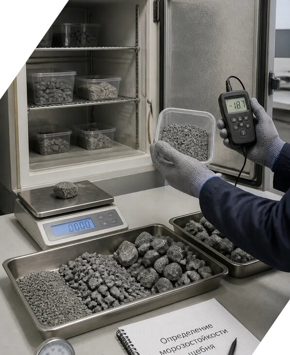 Определение морозостойкости щебня в Глазове от 3571 р. | ЭкспертизаРоссия